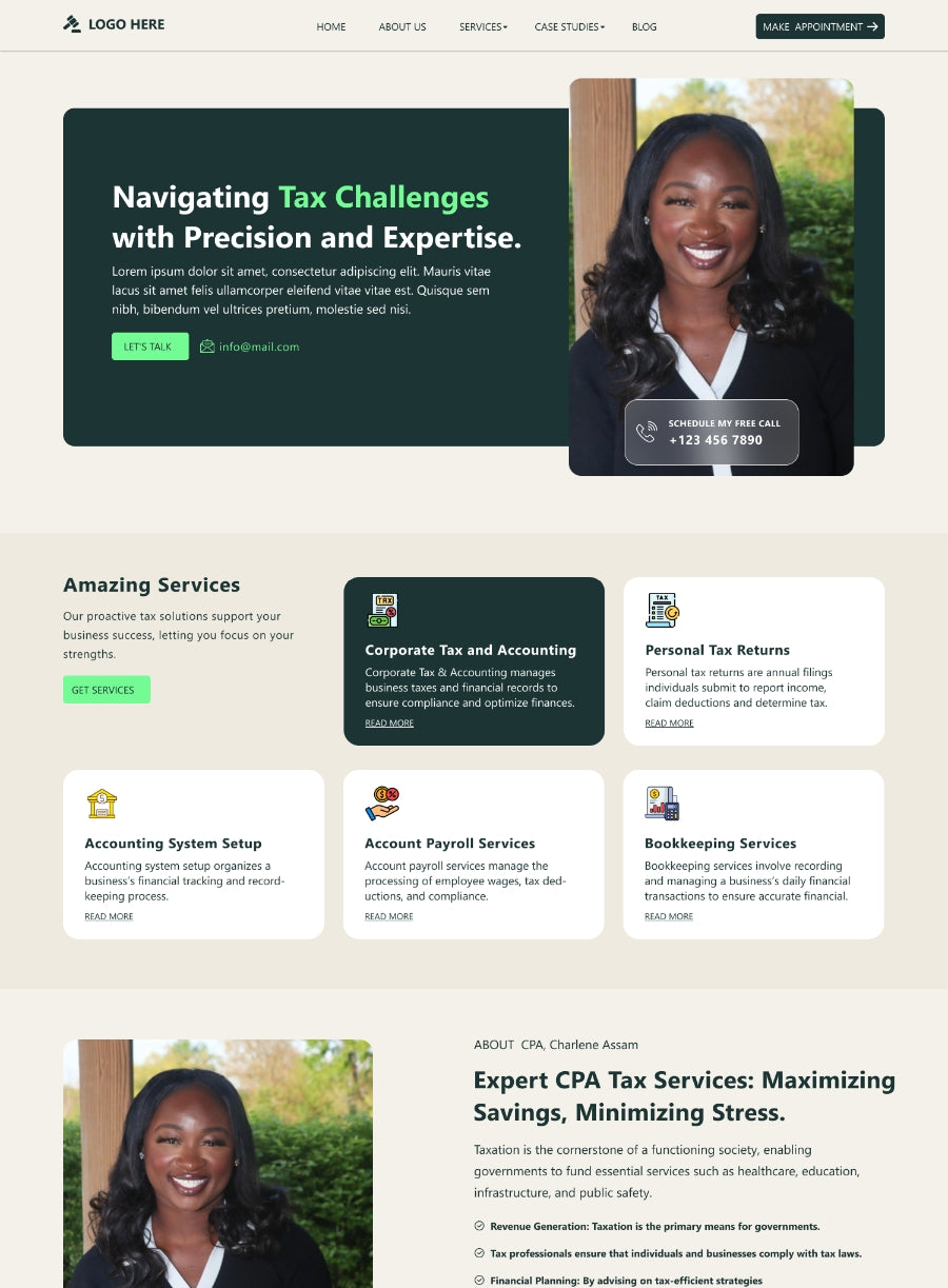 Free Accountant WordPress Theme