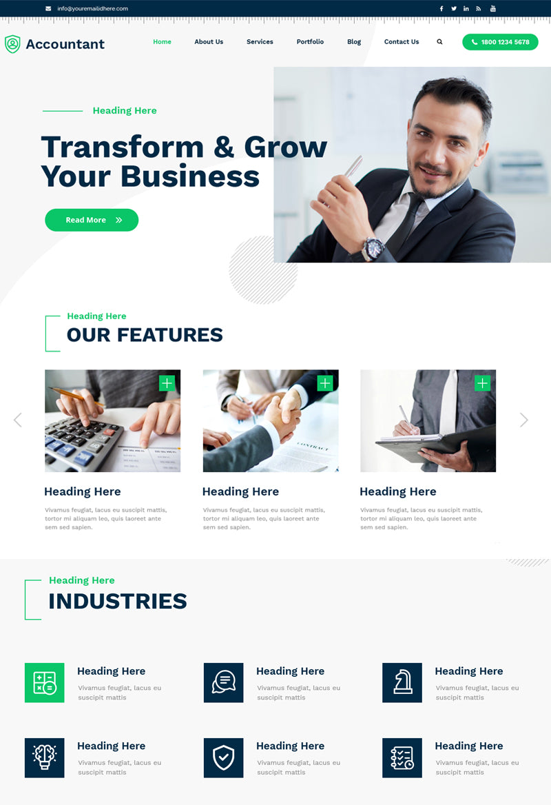 Free Accounting WordPress Theme