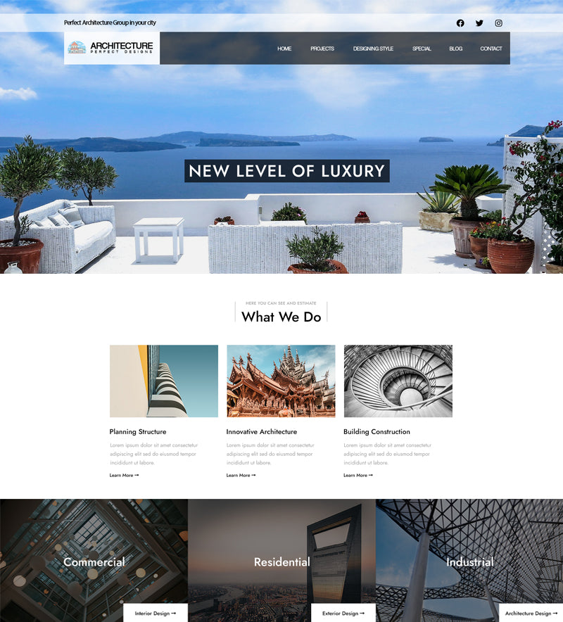 Free Architecture WordPress Theme