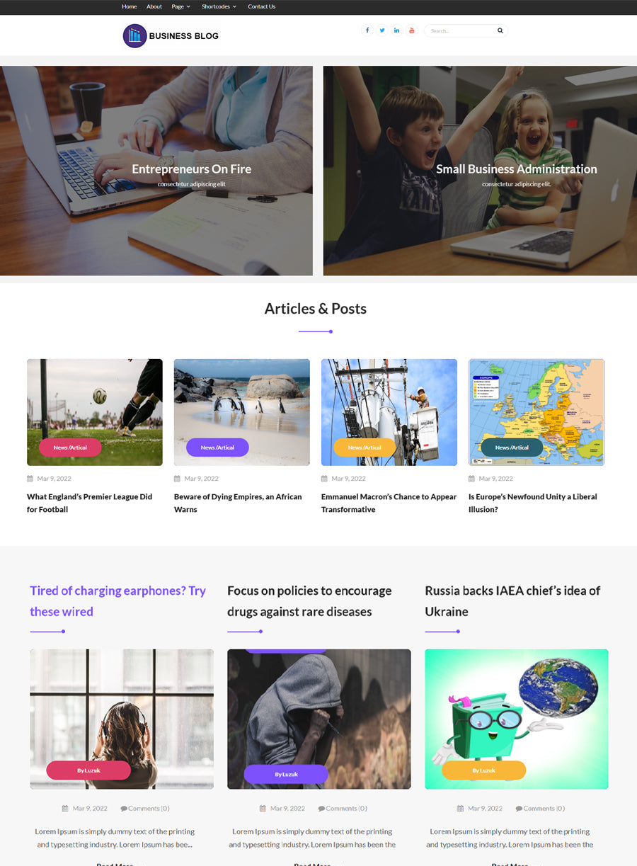 Premium LZ Real Blog Wordpress Theme