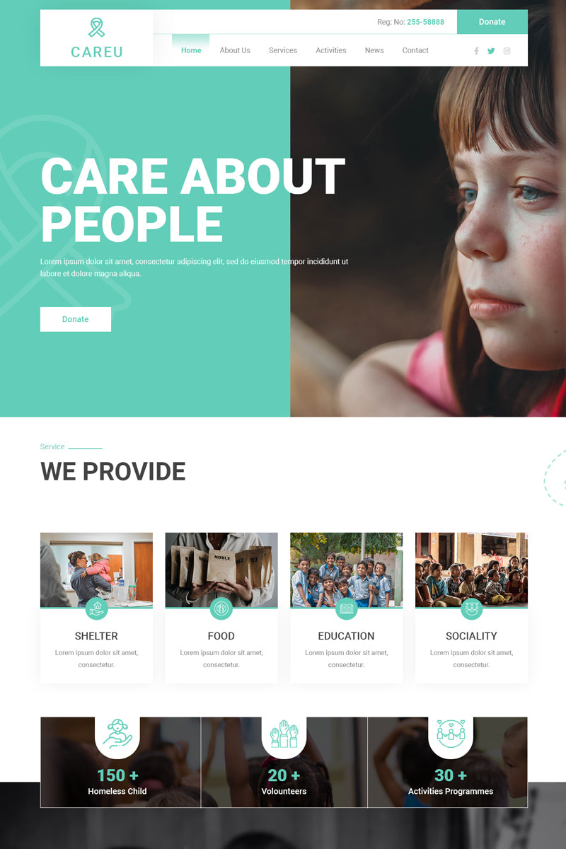 Free Charity WordPress Theme