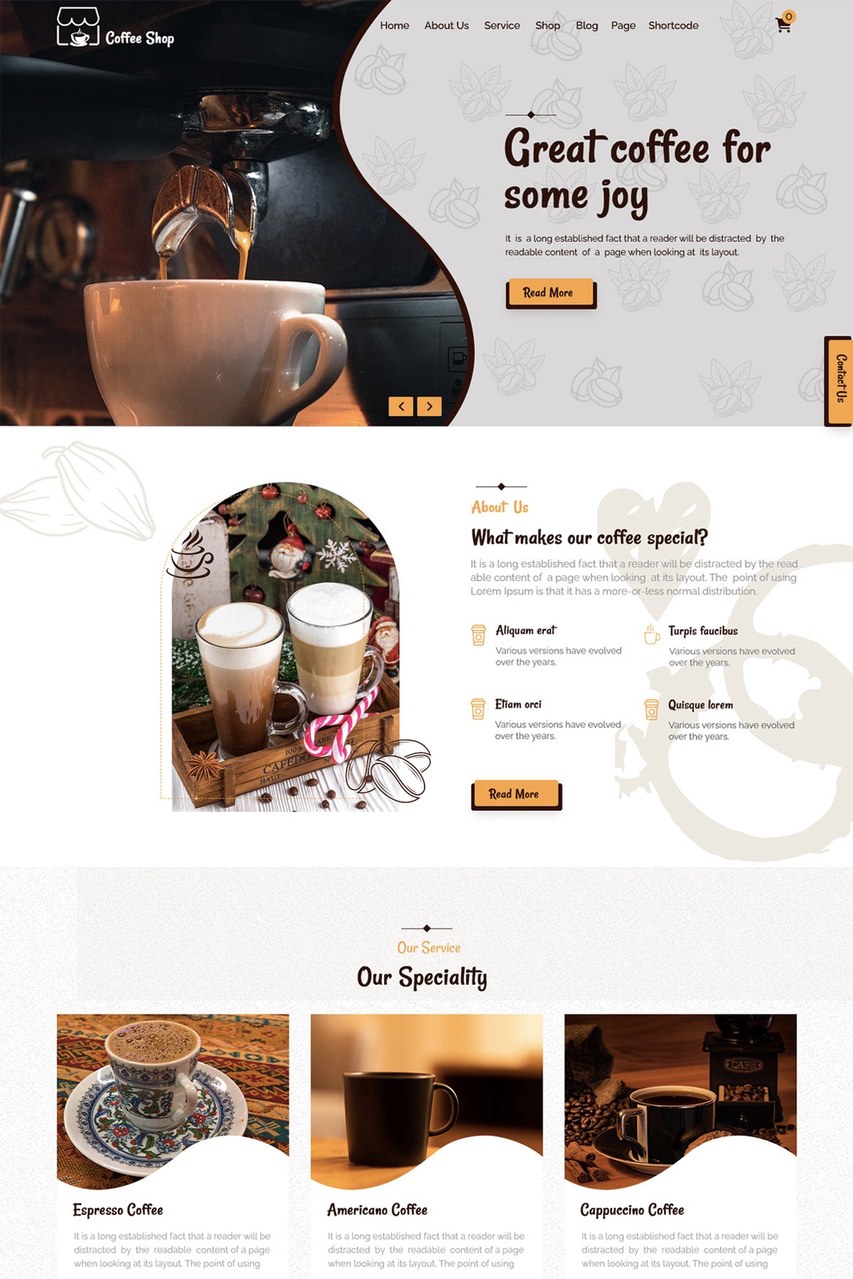 Coffee Shop WordPress Theme