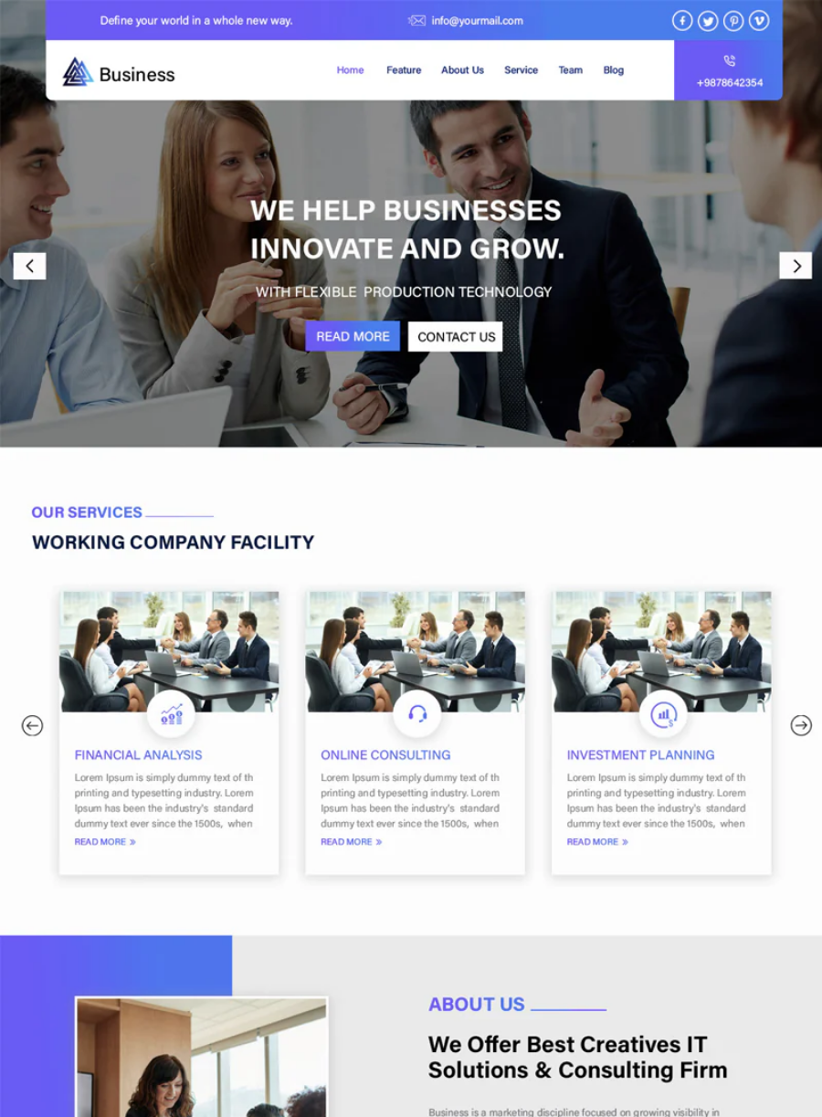Dinero - Multipurpose Business Premium Theme