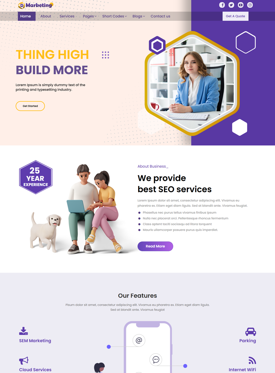 Premium Digital Marketing Expert Wordpress Theme