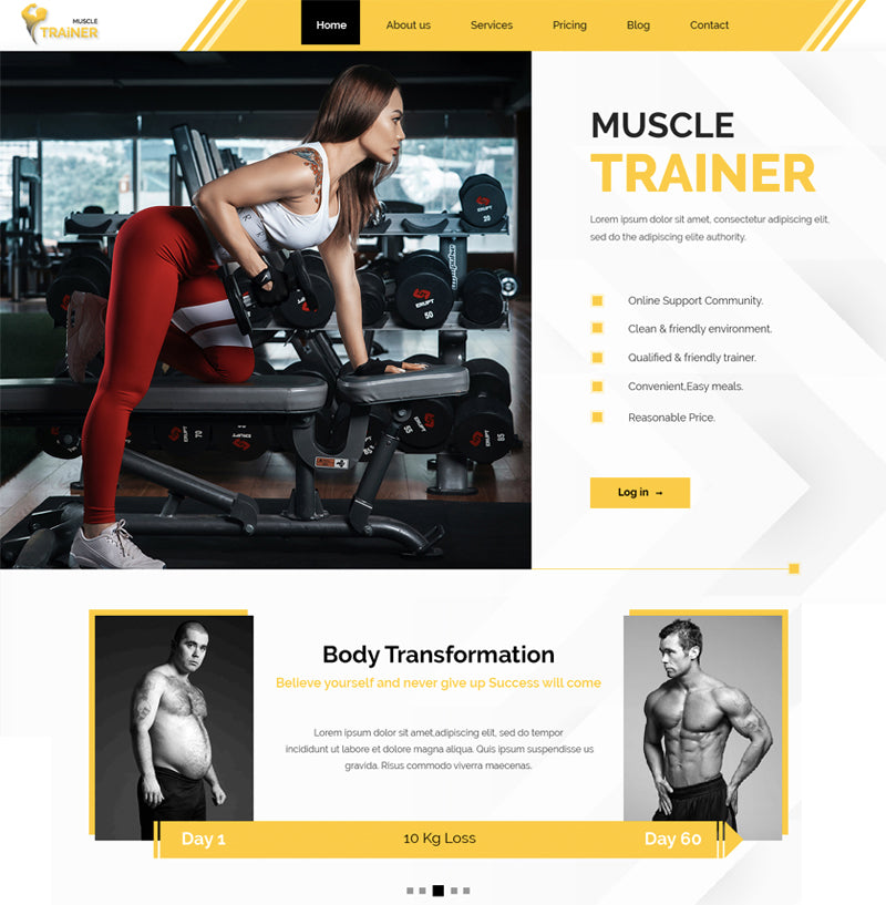 Free Fitness WordPress Theme