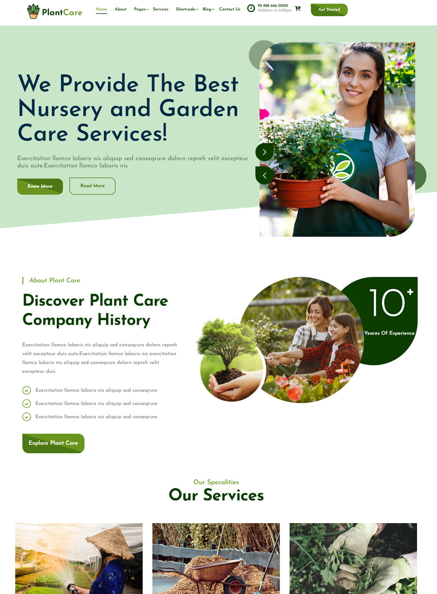 Premium Garden Care Wordpress Theme