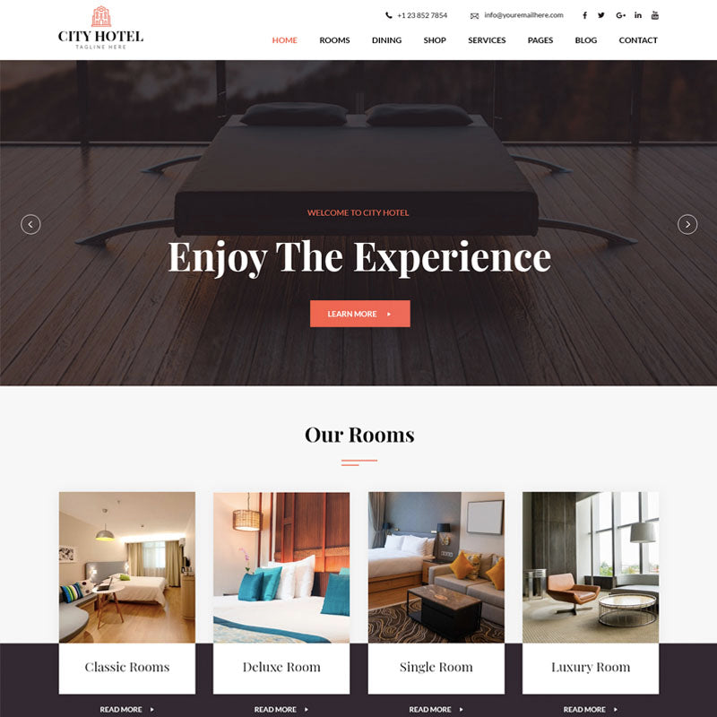Free Hotel WordPress Theme