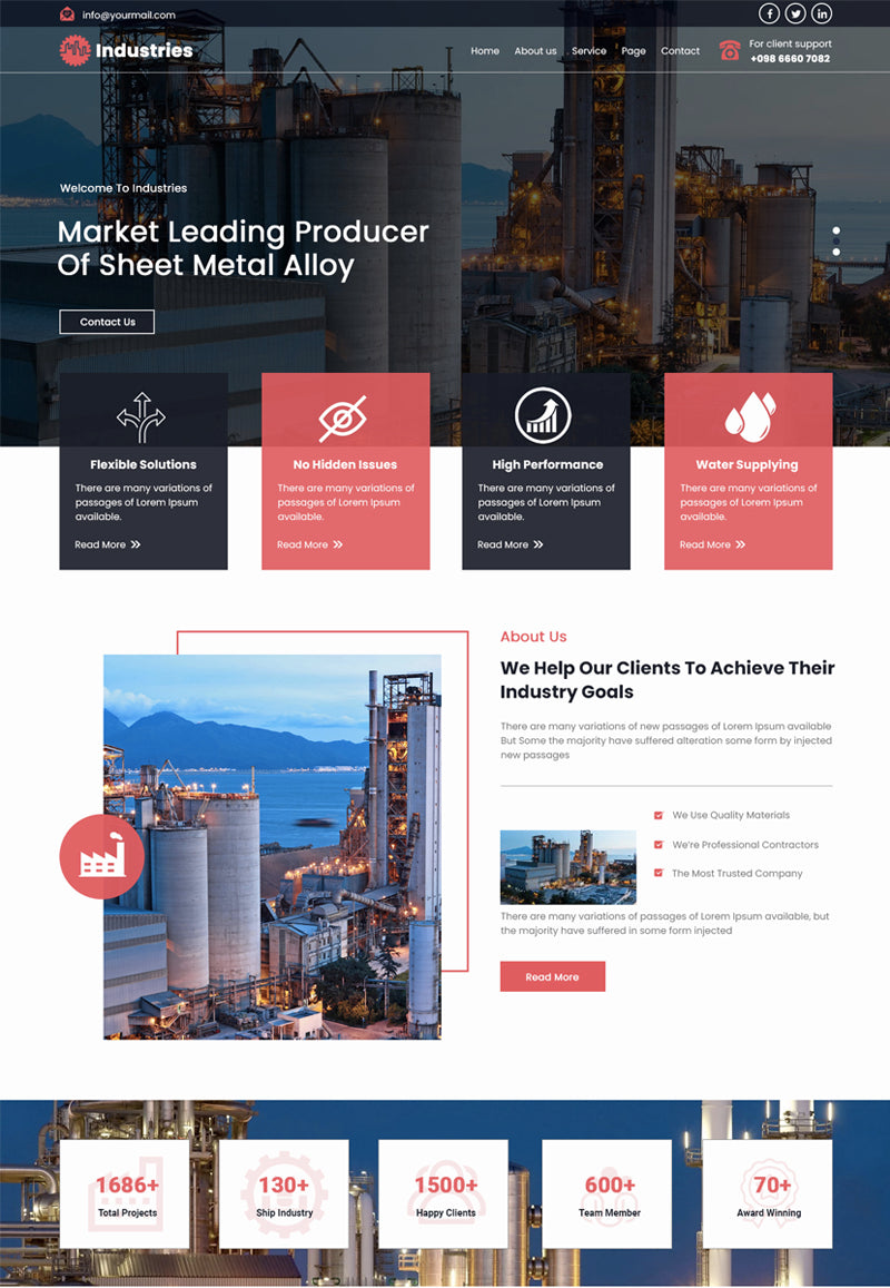 Free Industry WordPress Theme