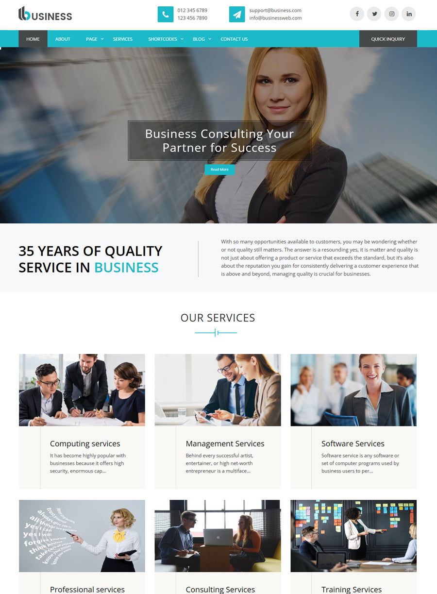 Negocio - Premium Wordpress Business Theme