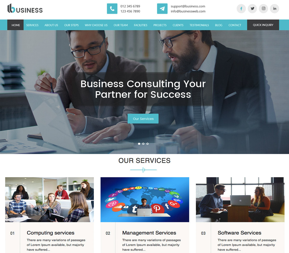Free WordPress Business Theme