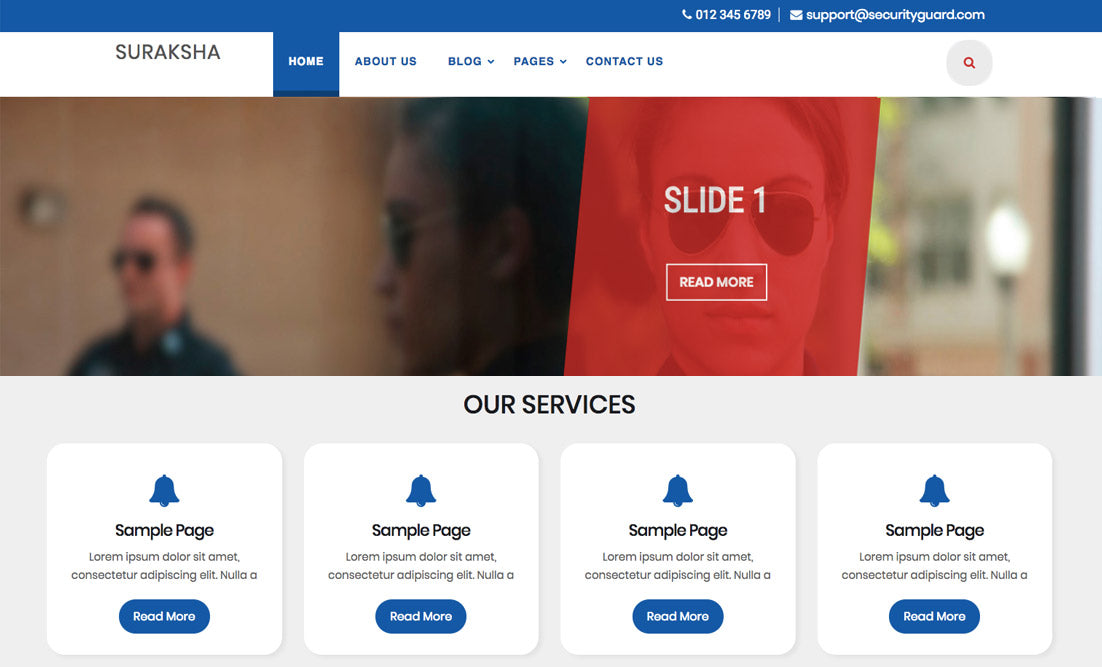 Free Security Guard WordPress Theme