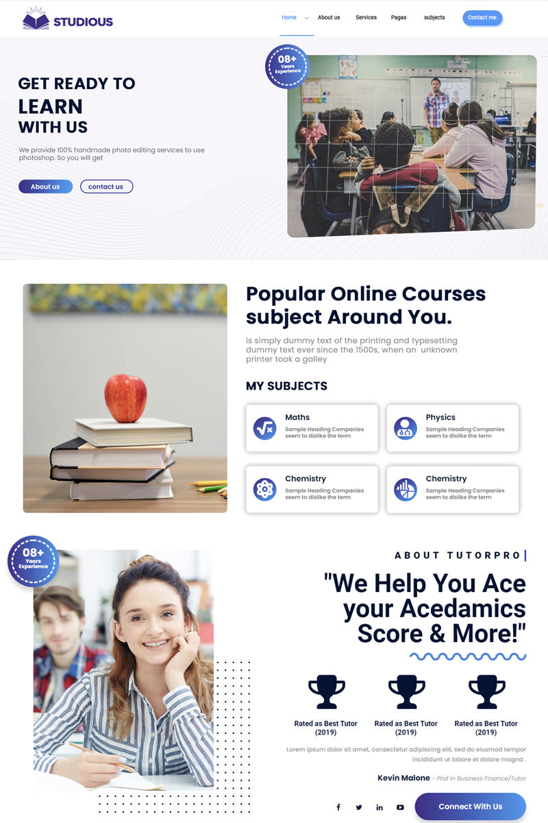 Free Teacher WordPress Theme
