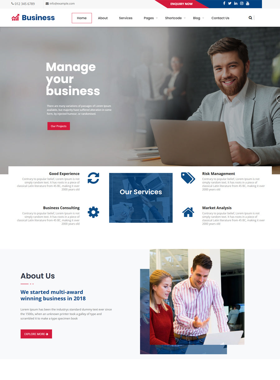 Premium Vancura Wordpress Theme