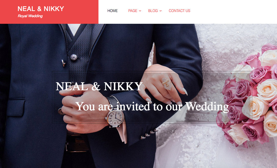 Free Wedding WordPress Theme