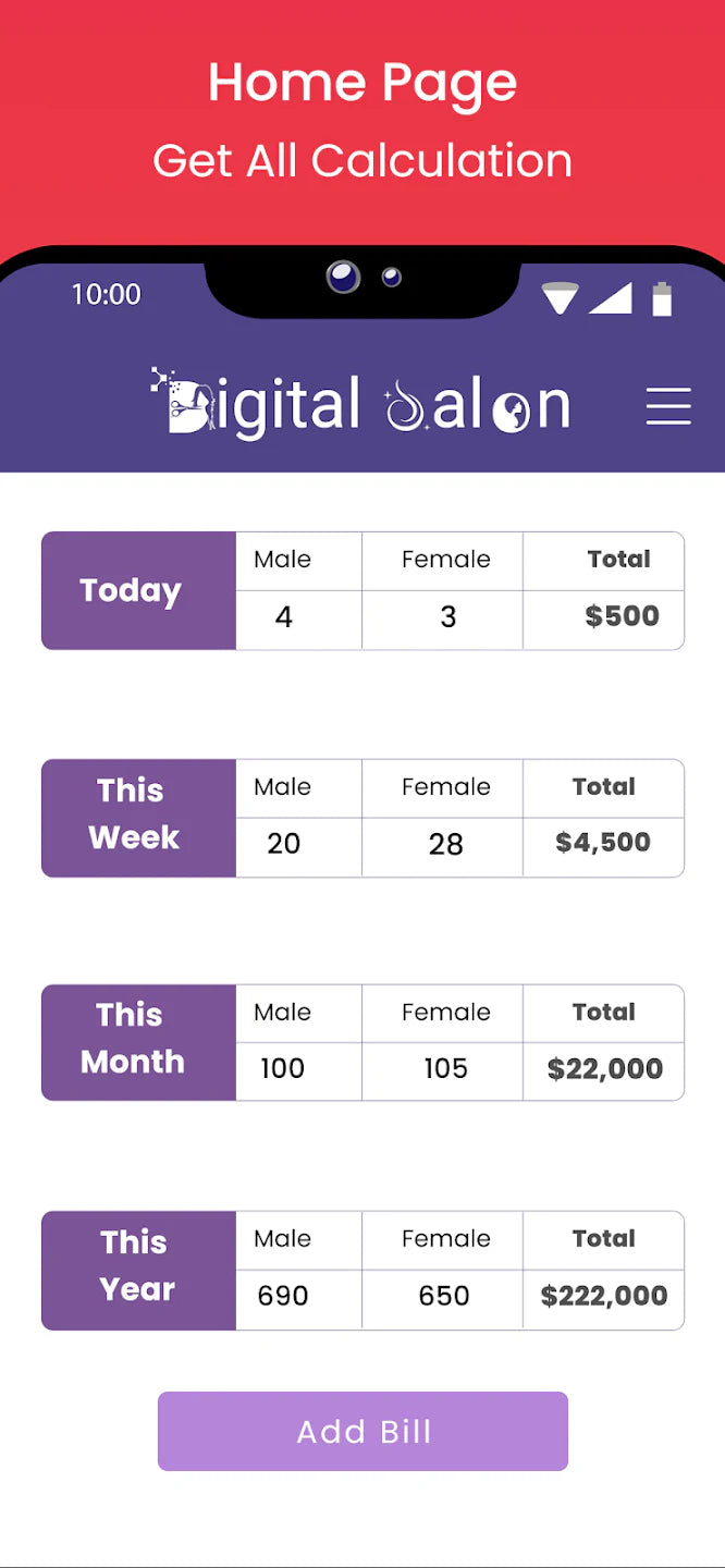Digital Salon Management App
