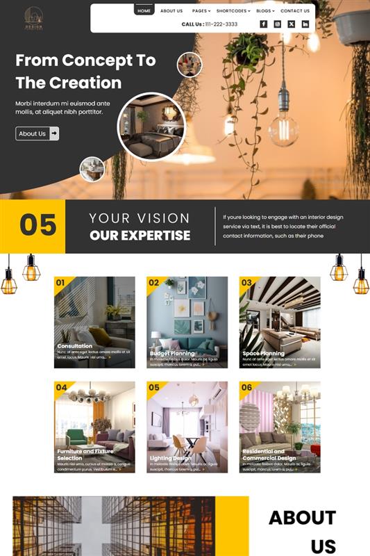 Premium Interior Architect Wordpress Theme