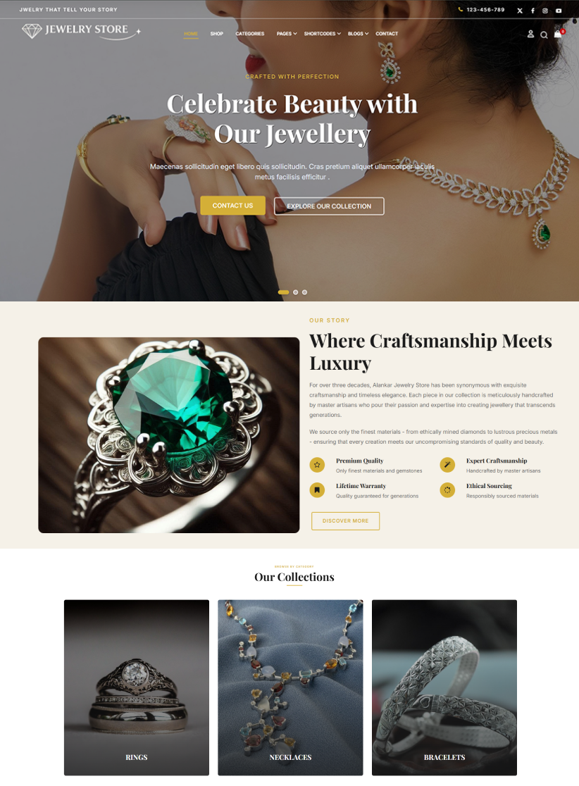 Alankar - Premium Wordpress Jewelry Store Theme