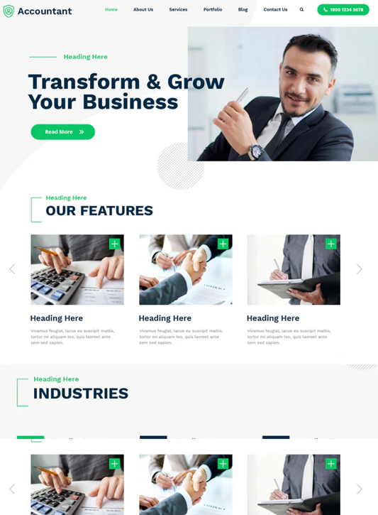 Business Accounting Premium Wordpress Theme