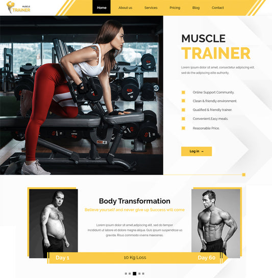 Free Fitness WordPress Theme
