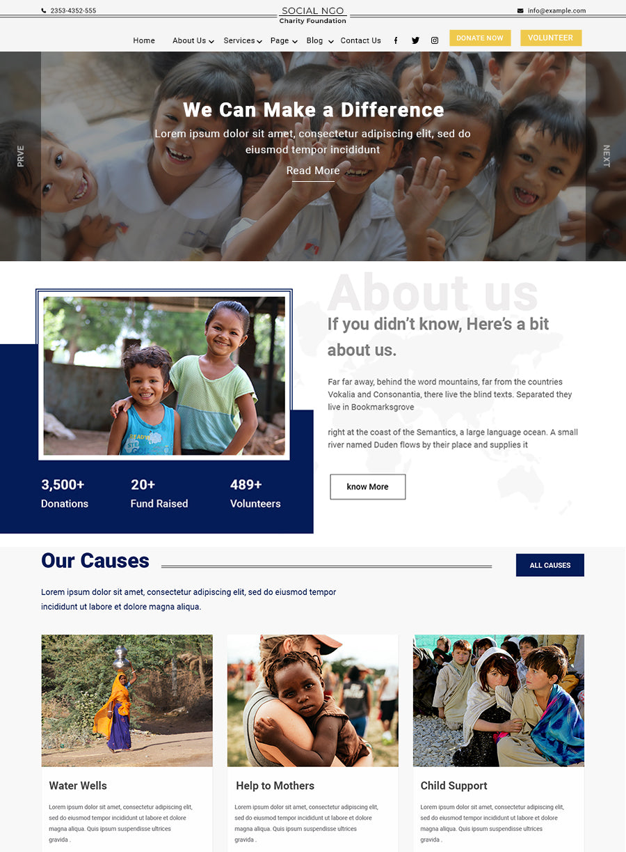 Free NGO WordPress Theme