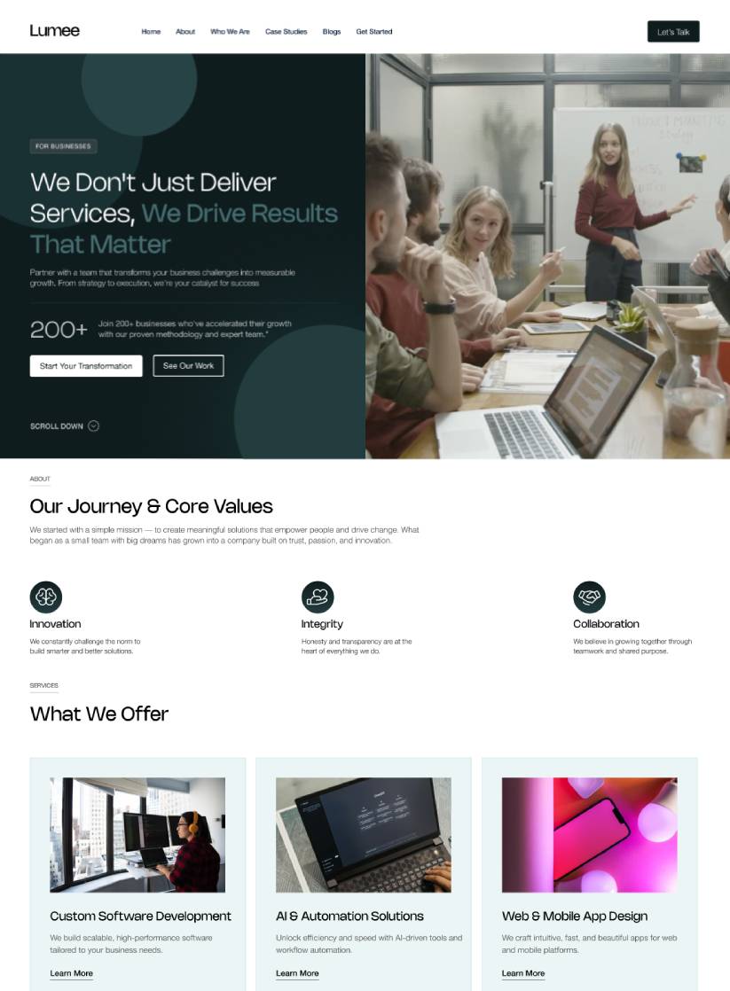 Free Business Wordpress Theme