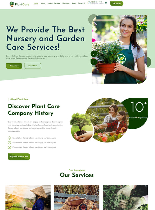 Premium Garden Care Wordpress Theme