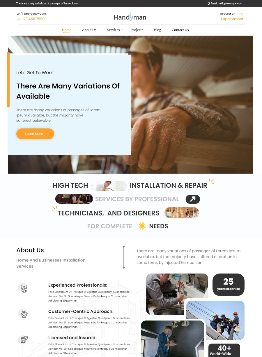 Handyman WordPress Theme