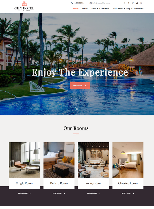 Niwas Resort Hotel Premium Wordpress Theme