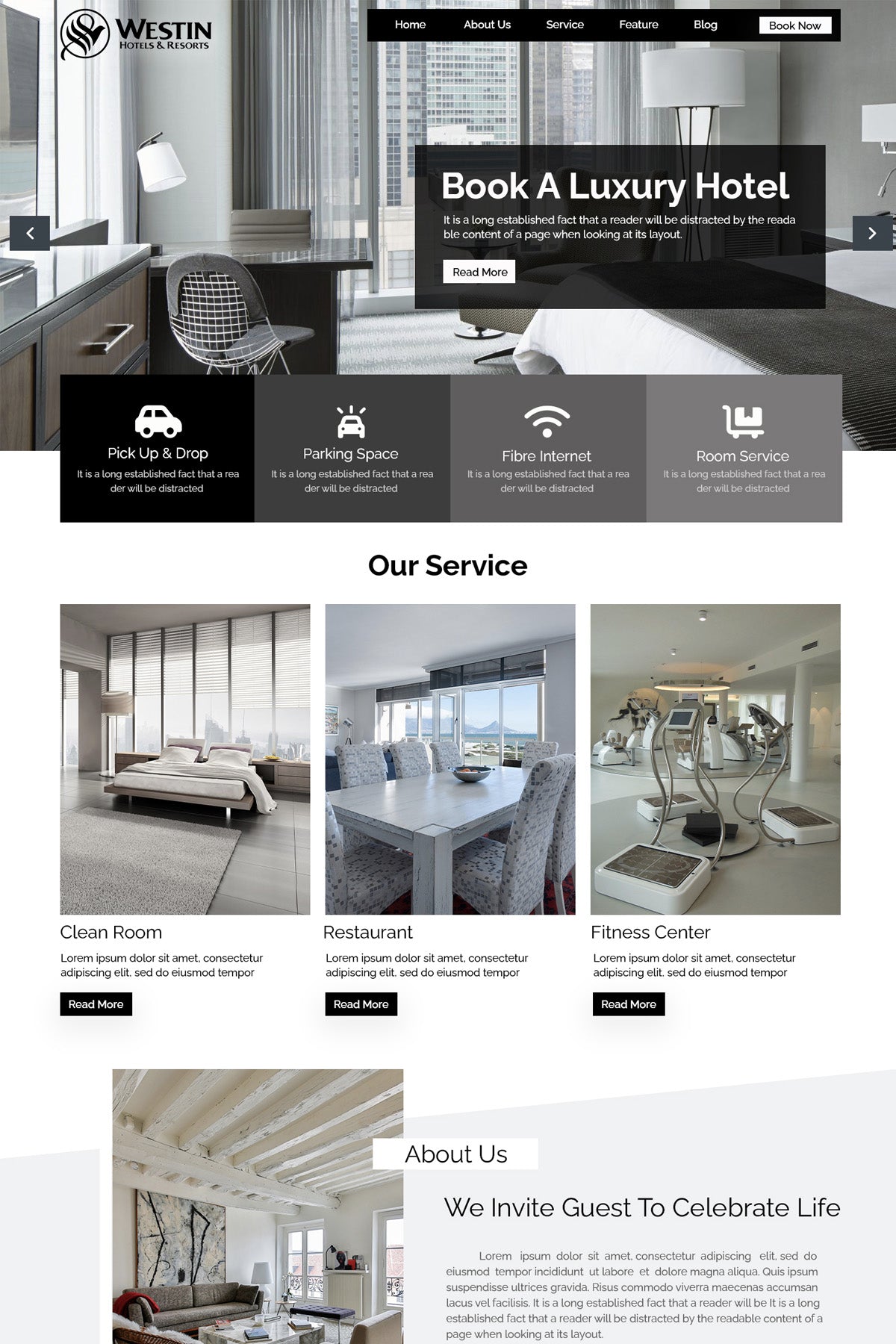 Luxury Hotel WordPress Theme