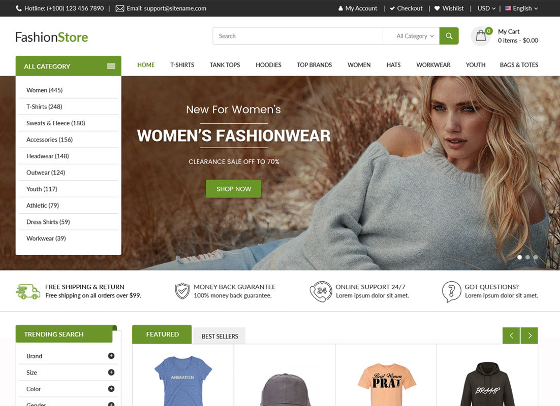 Free Fashion Wordpress Theme