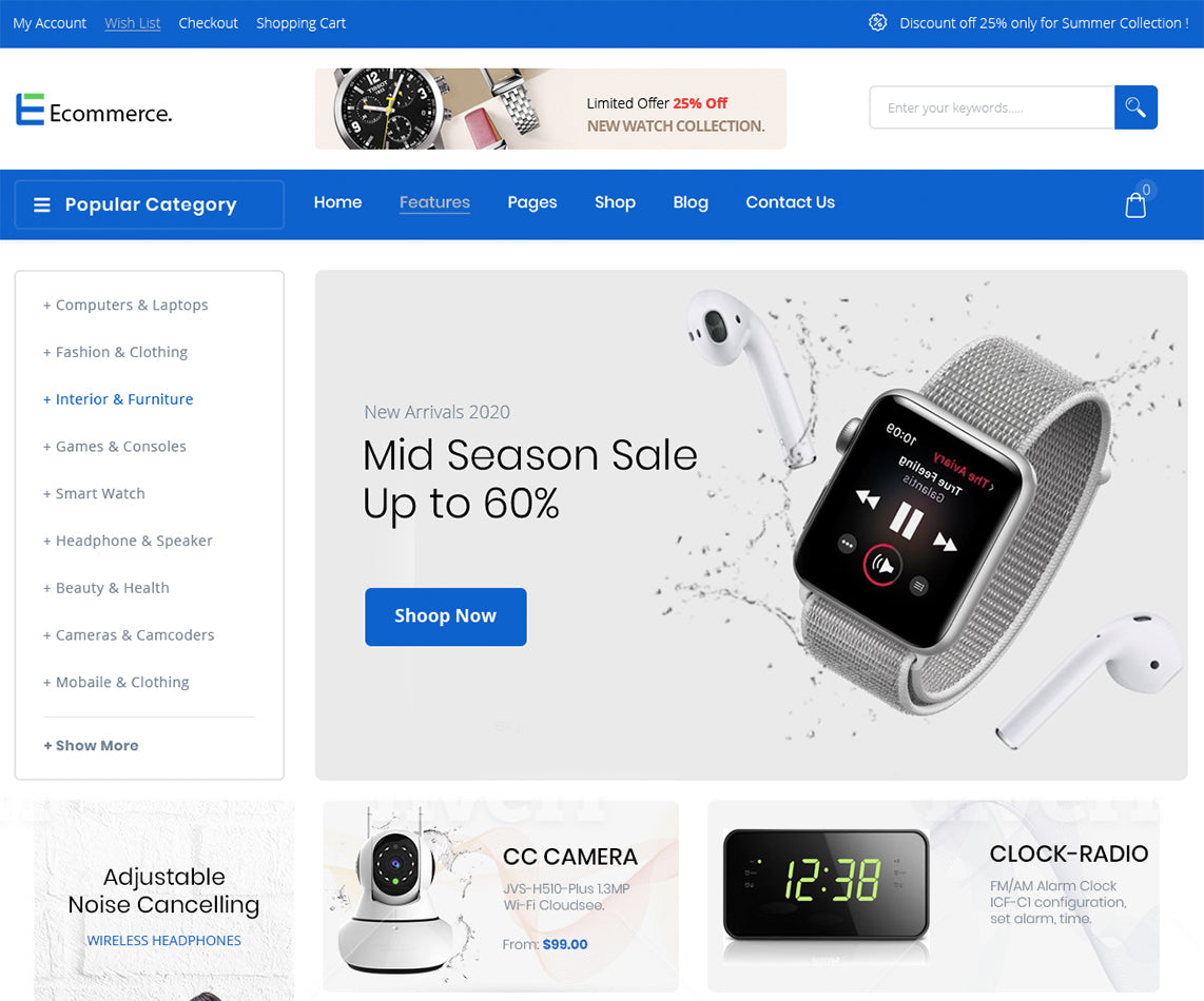 Free Ecommerce WordPress Theme