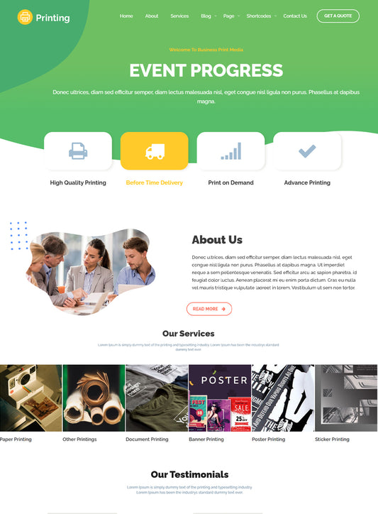 Premium Ultra Print Wordpress Theme