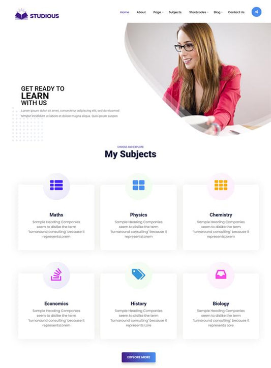 Premium Private Tutor Wordpress Theme