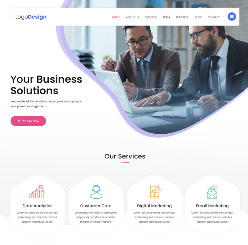Free Software Company Wordpress Theme