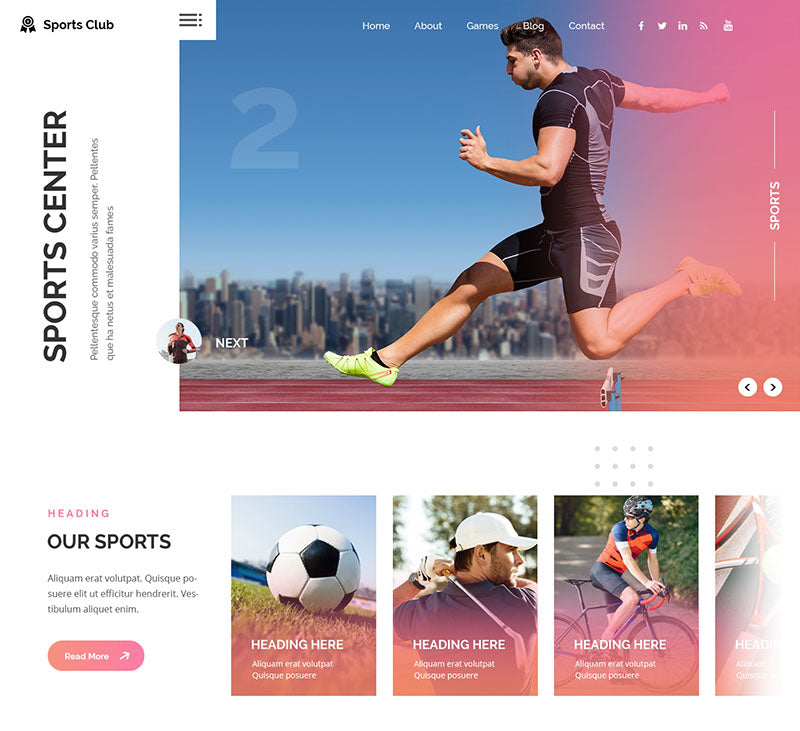 Free Sports WordPress Theme
