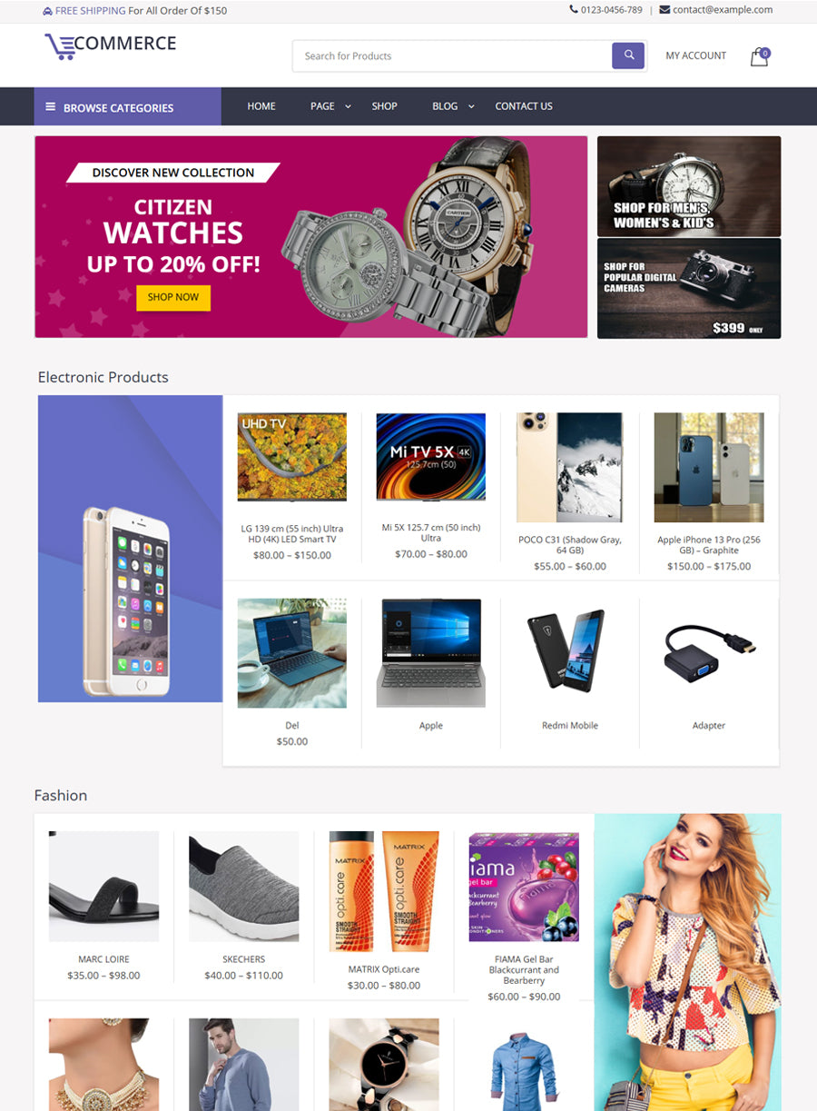 Supermarket Ecommerce Pro