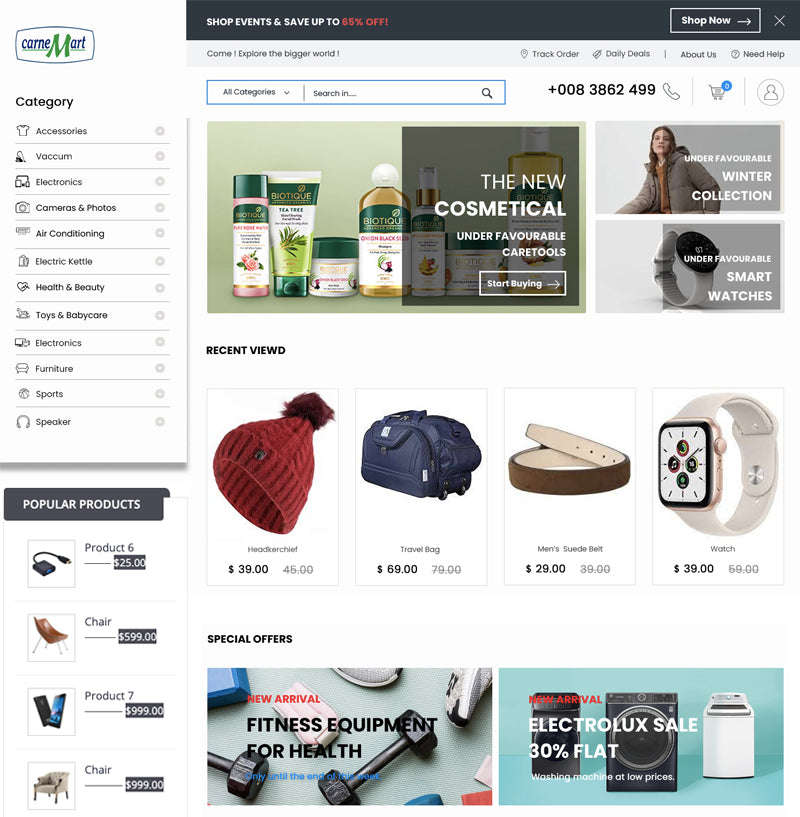 Free Ecommerce WordPress Template