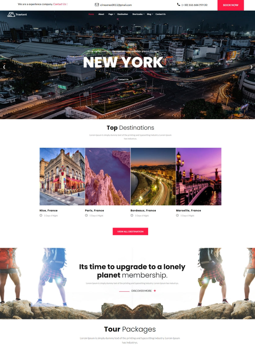 Premium Inside Tours Wordpress Theme