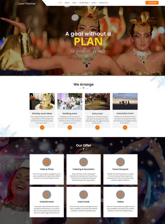 Premium Utsav - Event Planner Wordpress Theme