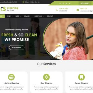 cleaning services premium wordpress theme