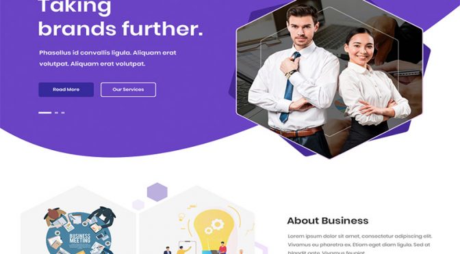 Hexagon business wordpress theme