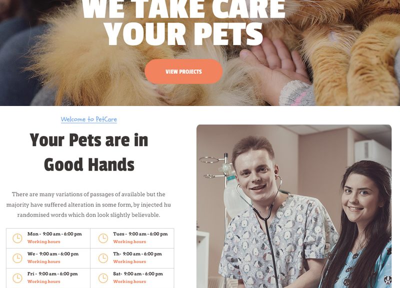 Pet Care Clinic Wordpress Theme