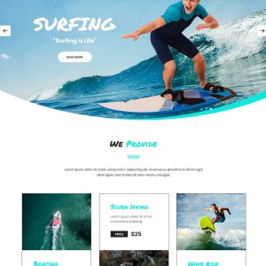 Water Sports Wordpress Theme
