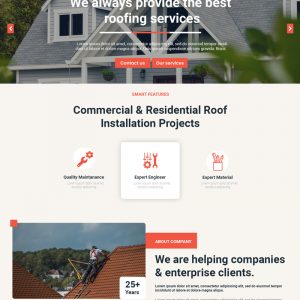 Roofing services wordpress theme