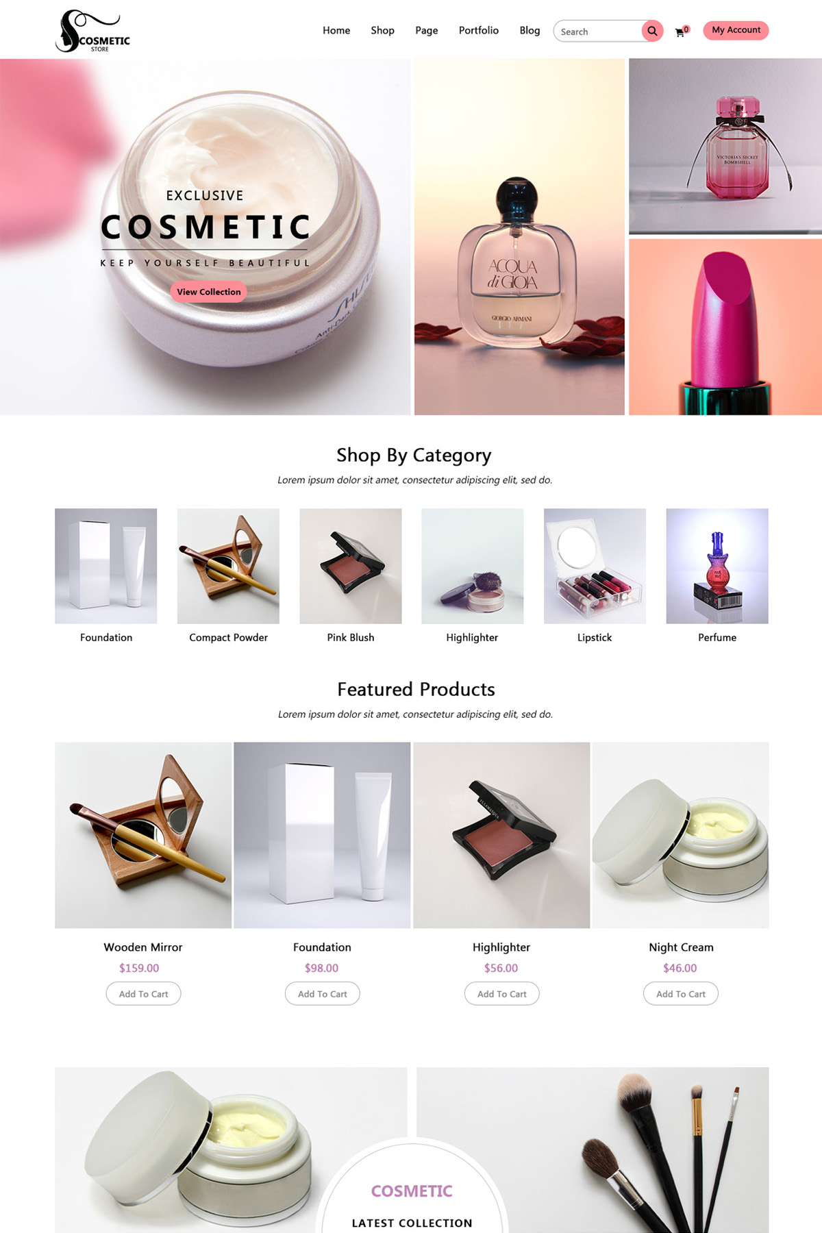 Cosmetic Wordpress Theme