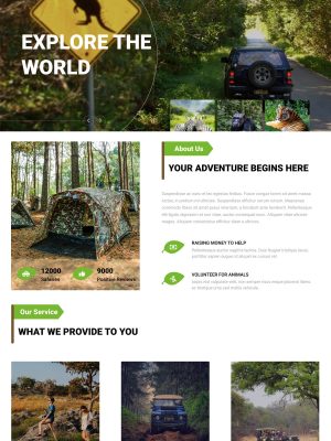 Forest Adventure Wordpress Theme