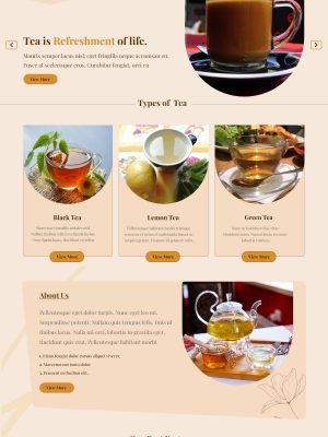 Tea Cafe Wordpress Theme