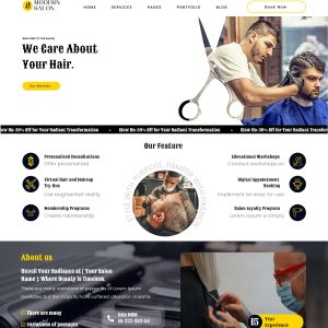 Free Hair Salon Wordpress Theme